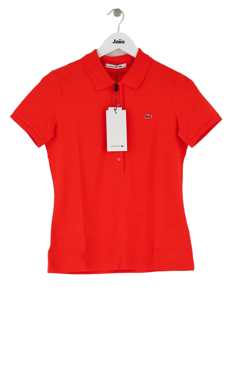 Polo Lacoste Orange en Coton, taille M - Seconde Main