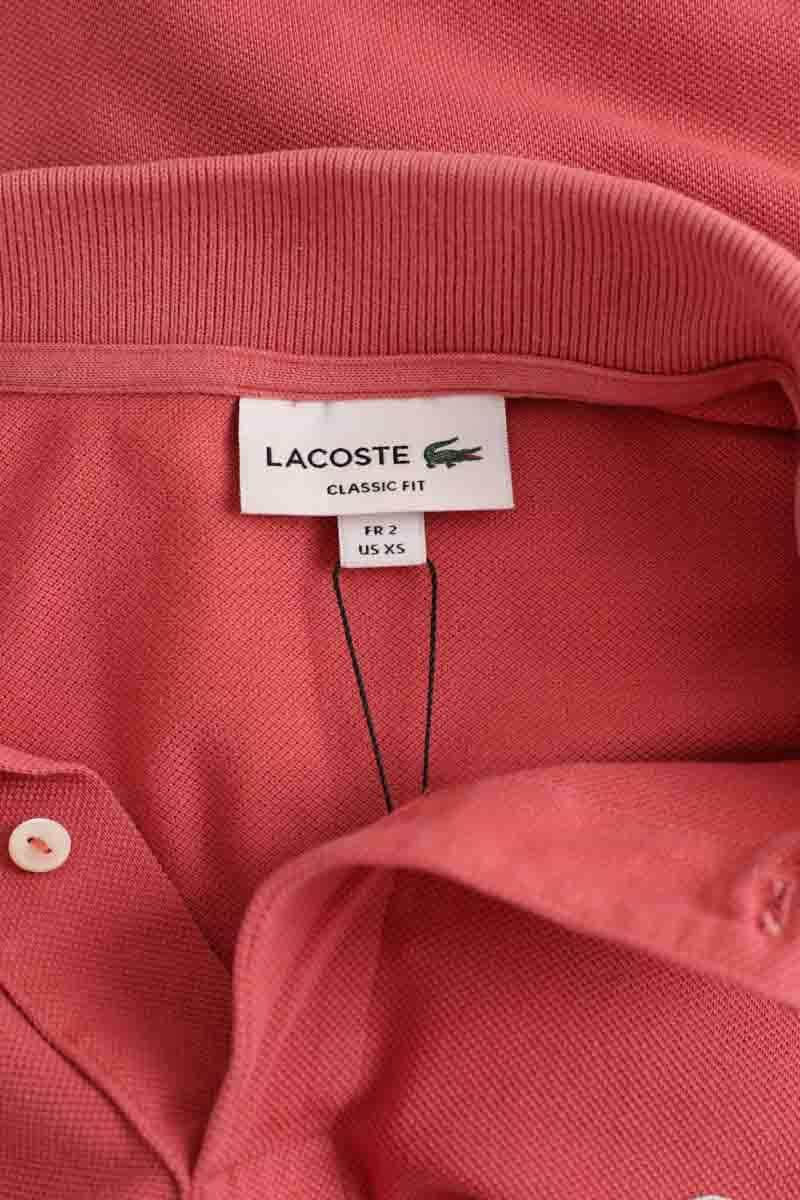 Polo Lacoste Rose en Coton
