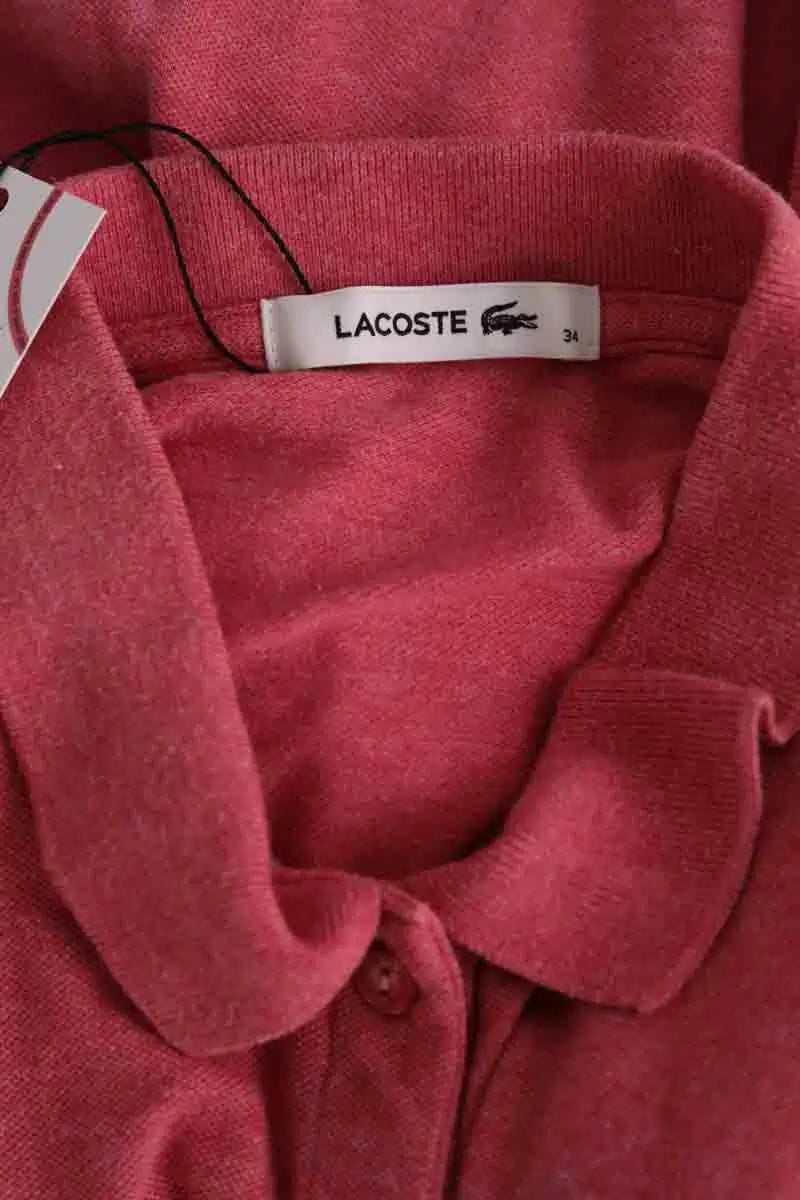 Polo Lacoste Rose en Coton