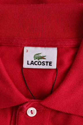 Polo Lacoste Rouge en Coton