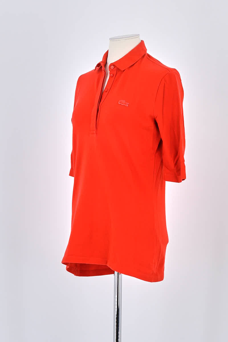 Polo Lacoste Rouge en Coton
