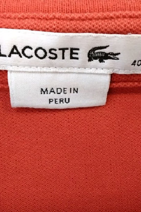 Polo Lacoste Rouge en Coton
