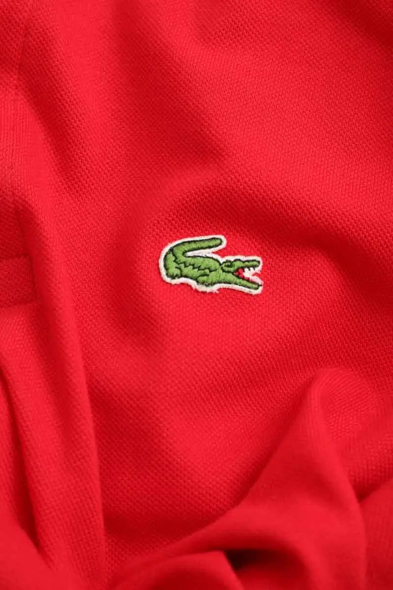 Polo Lacoste Rouge en Coton