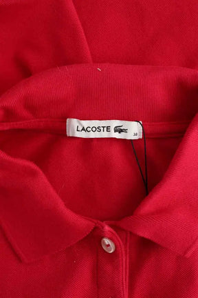 Polo Lacoste Rouge en Coton