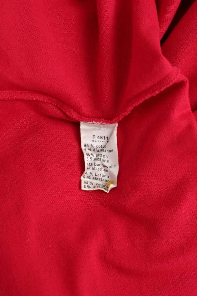 Polo Lacoste Rouge en Coton