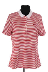 Polo Lacoste Rouge en Coton, taille XL - Seconde Main