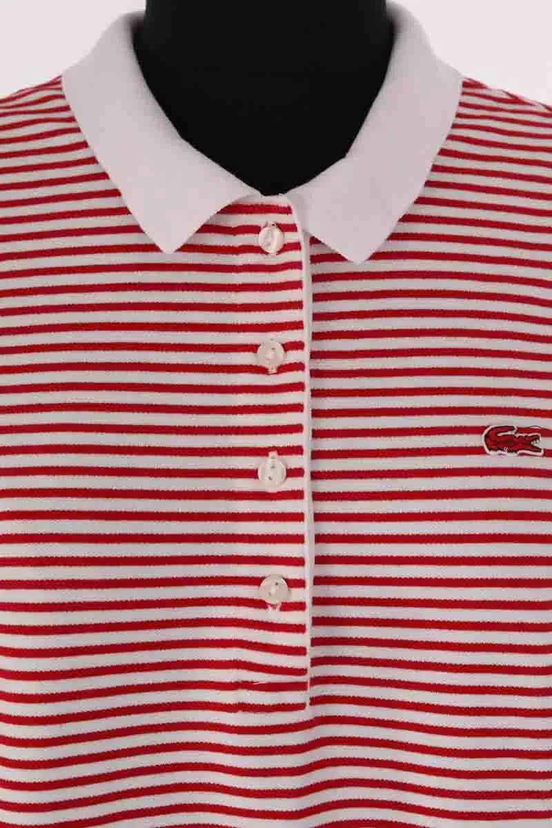 Polo Lacoste Rouge en Coton