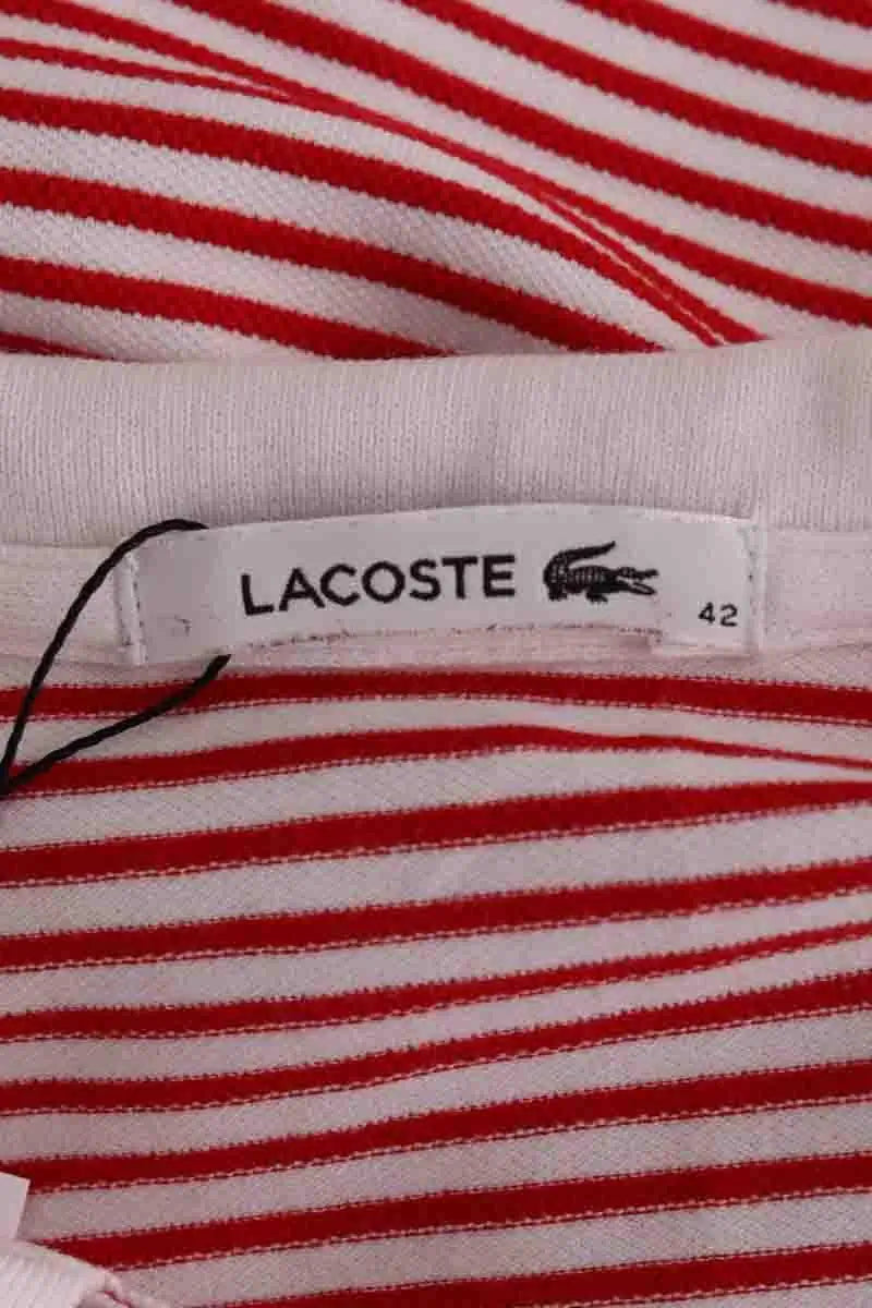 Polo Lacoste Rouge en Coton