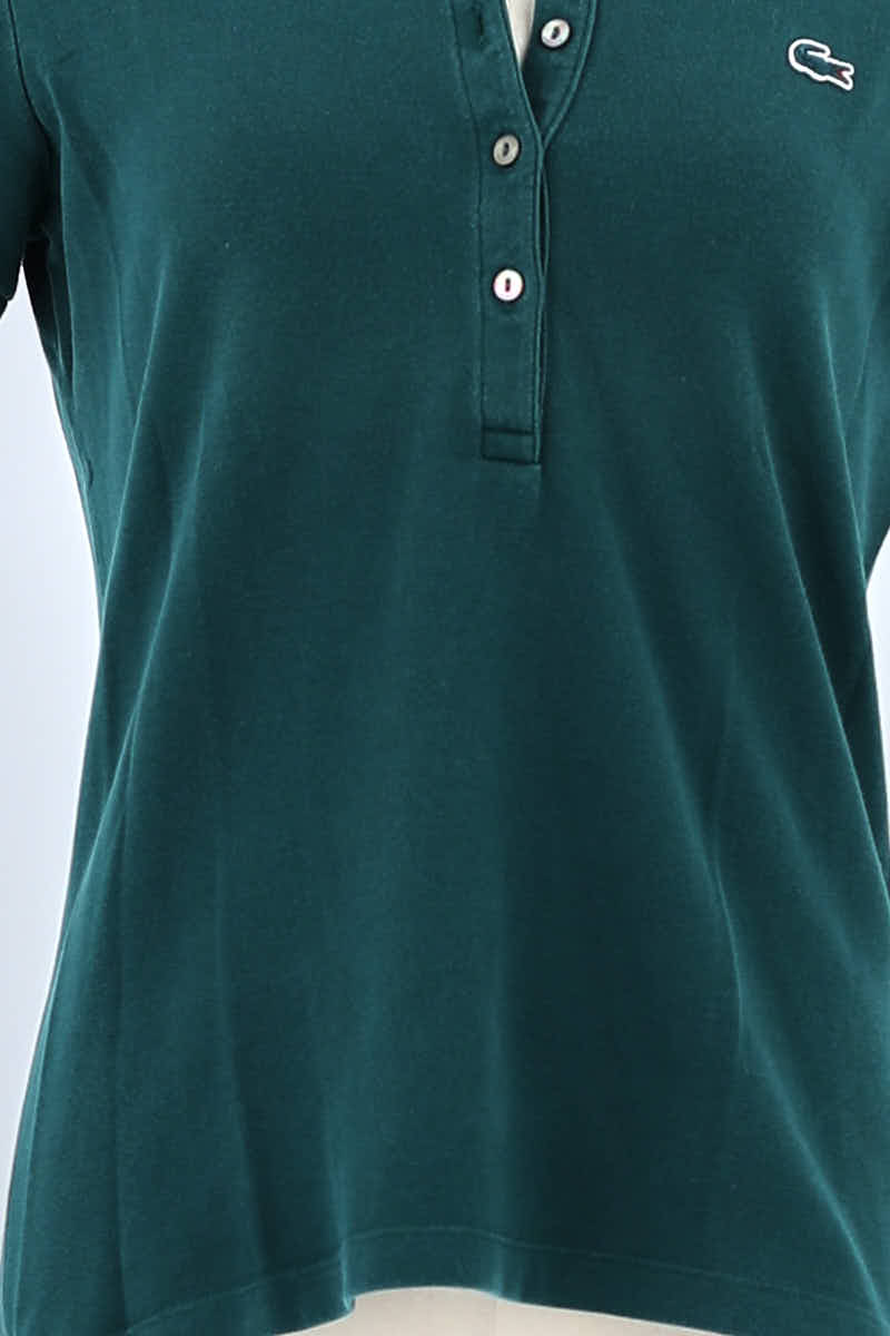 Polo Lacoste Vert en Coton