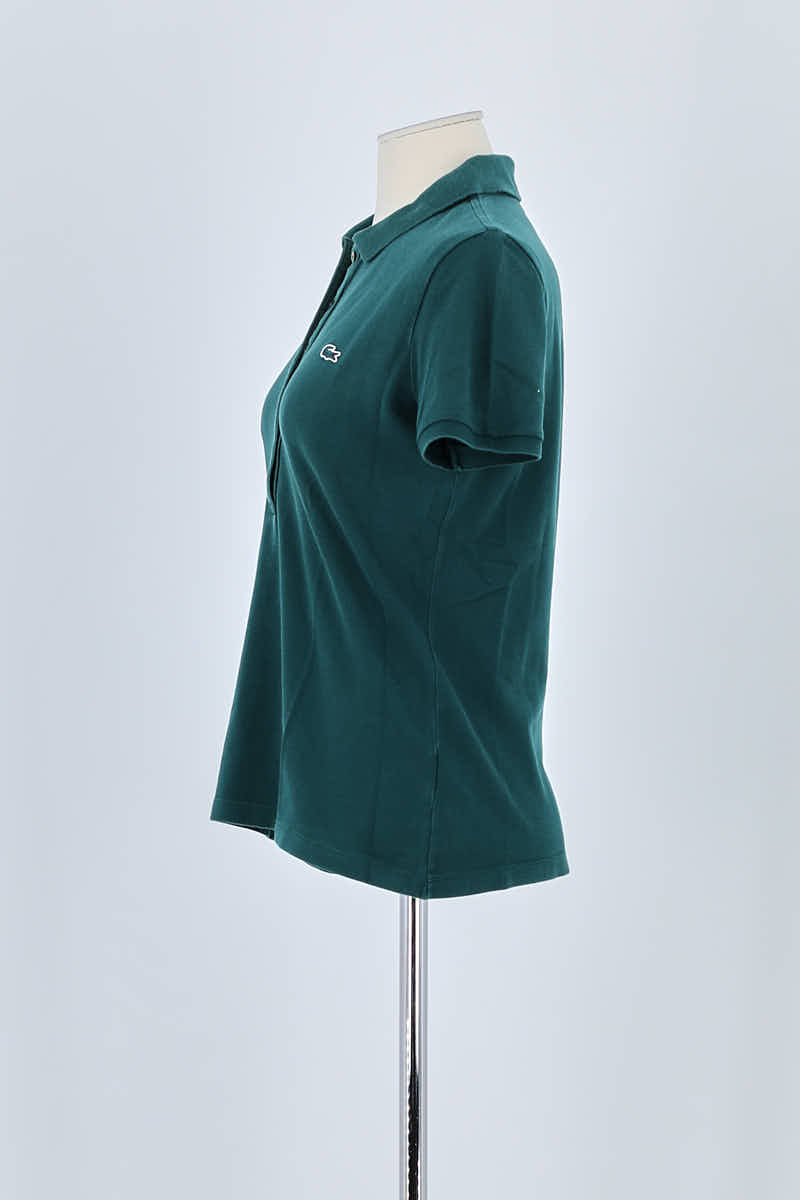 Polo Lacoste Vert en Coton