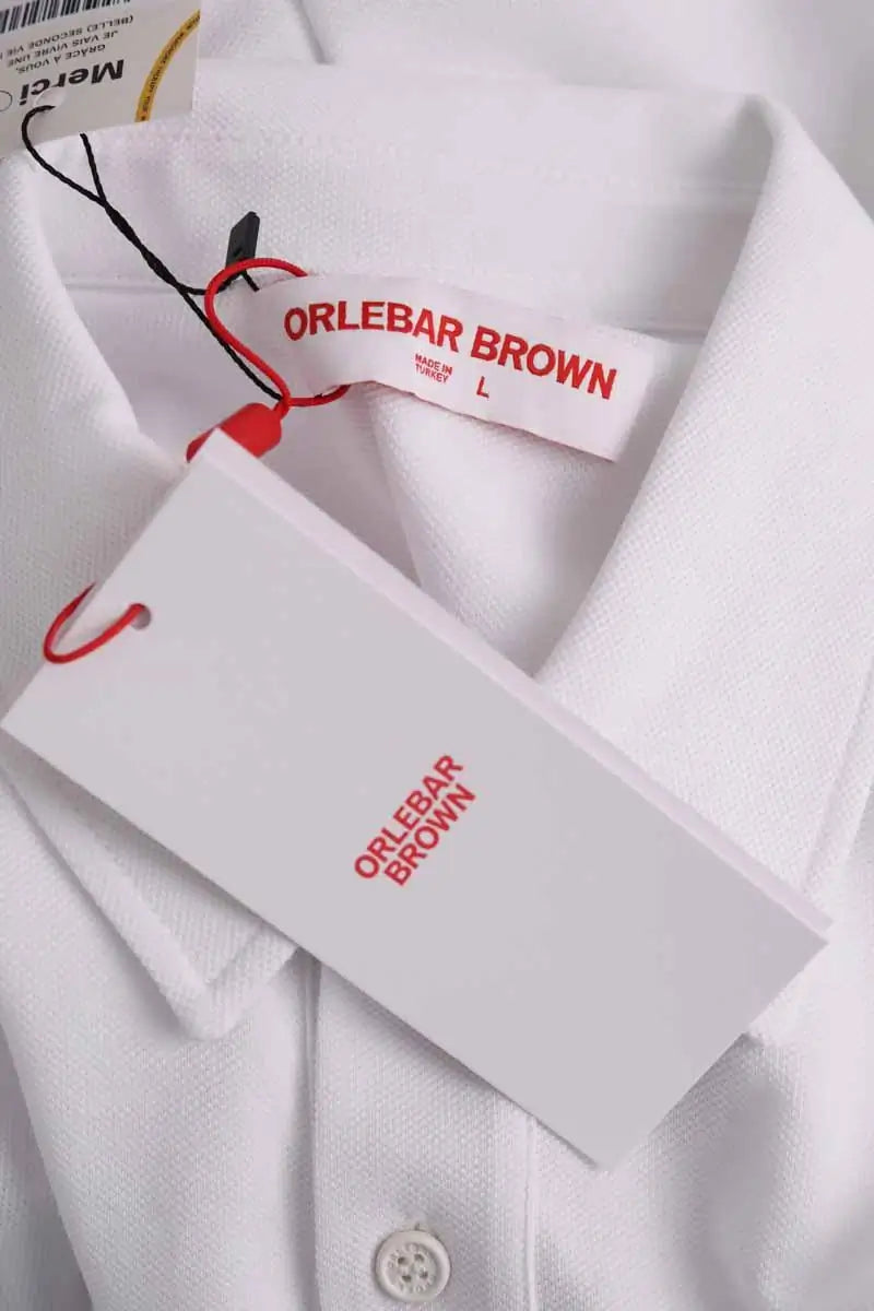 Polo Orlebar Brown Blanc en Coton