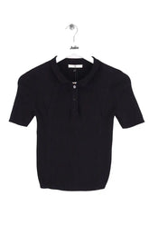 Polo Sessun Noir en Coton, taille XS - Seconde Main
