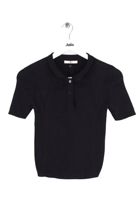 Polo Sessun Noir en Coton, taille XS - Seconde Main