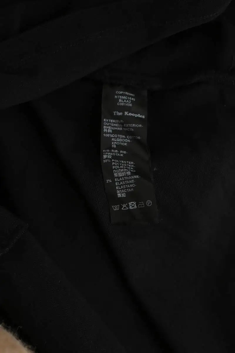 Polo The Kooples Noir en Coton