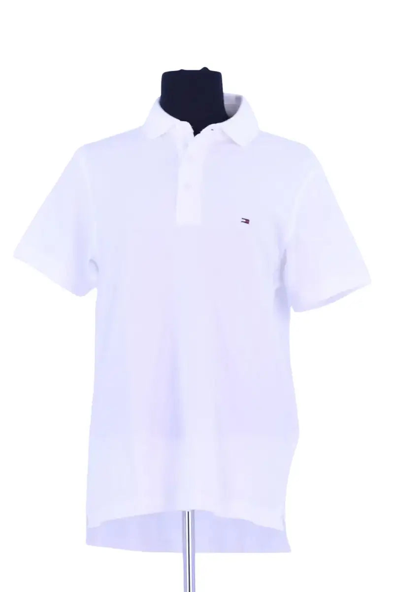 Polo Tommy Hilfiger Blanc en Coton, taille M - Seconde Main