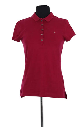 Polo Tommy Hilfiger Bordeaux en Coton, taille XS - Seconde Main