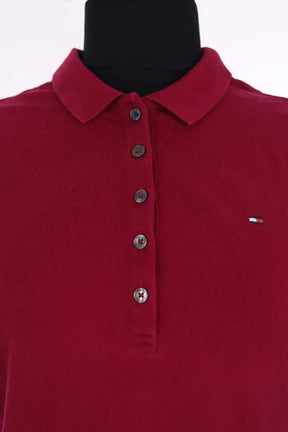 Polo Tommy Hilfiger Bordeaux en Coton