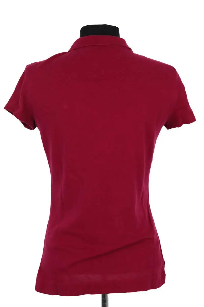 Polo Tommy Hilfiger Bordeaux en Coton