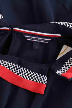 Polo Tommy Hilfiger Marine en Coton