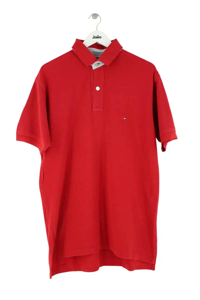 Polo Tommy Hilfiger Rouge en Coton, taille L - Seconde Main