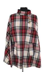 Poncho APC Rouge en Laine, taille S - Seconde Main
