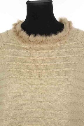 Poncho Armani Jeans Beige en Synthétique