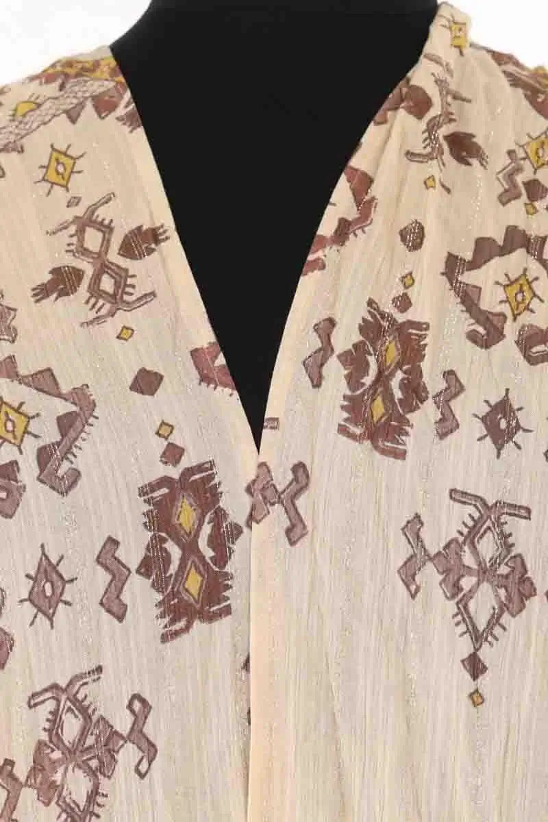 Poncho Ba&Sh Zelma Beige en Synthétique