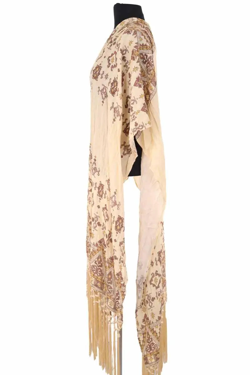 Poncho Ba&Sh Zelma Beige en Synthétique