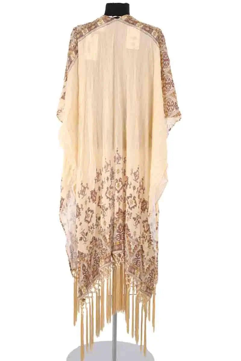 Poncho Ba&Sh Zelma Beige en Synthétique