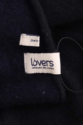 Poncho col roulé Lovers Marine en Cachemire
