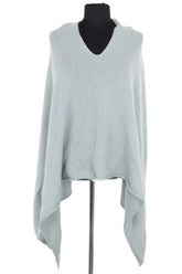 Poncho Eric Bompard Vert en Cachemire, taille TU - Seconde Main