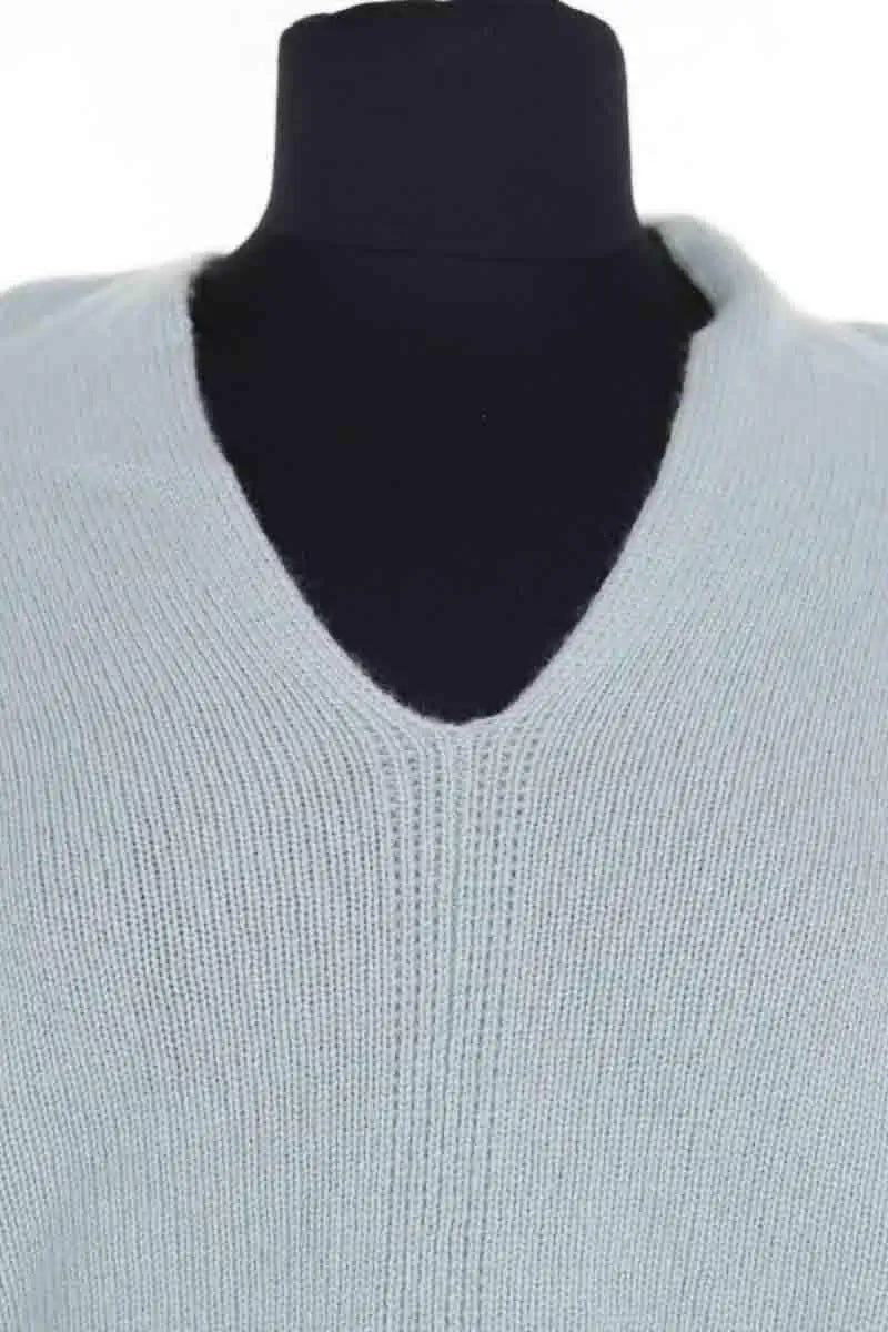 Poncho Eric Bompard Vert en Cachemire