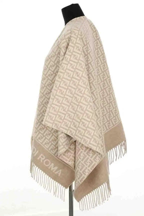 Poncho Fendi Beige en Laine