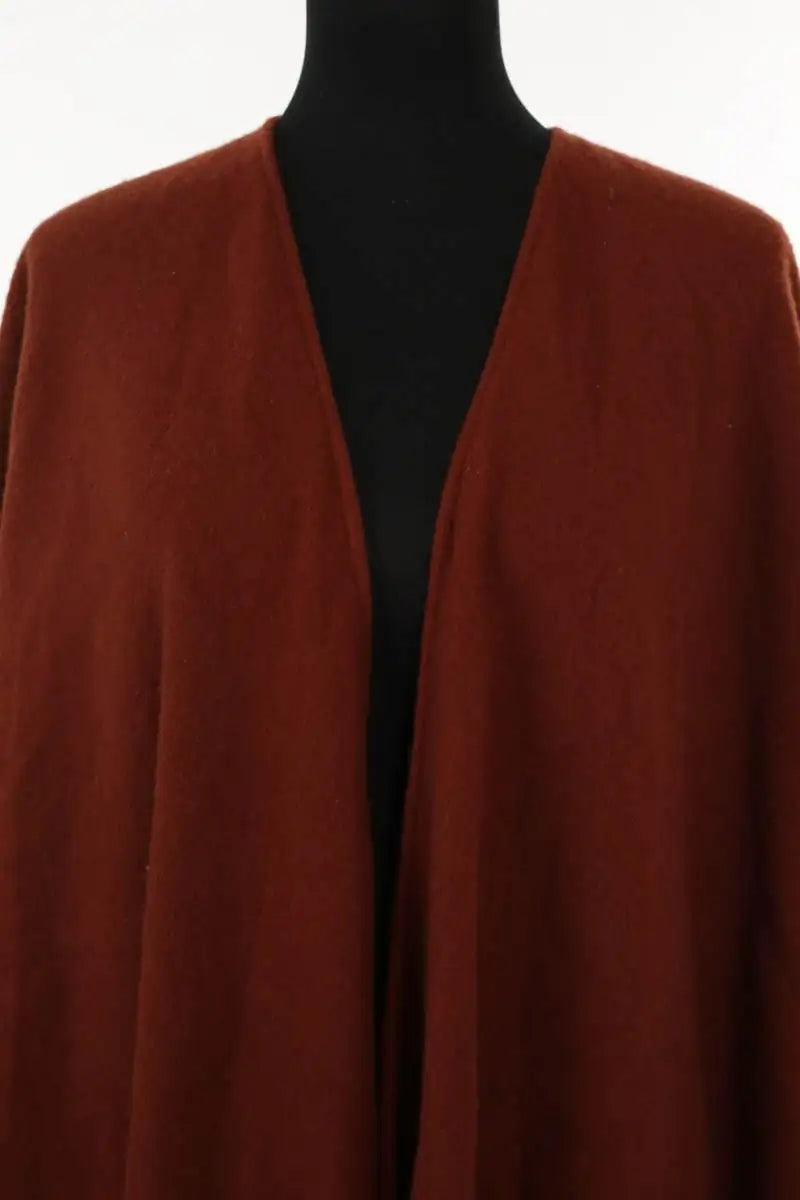Poncho Les Petites Marron en Coton