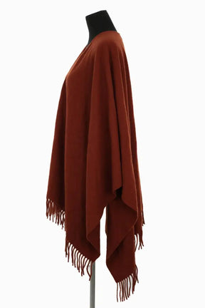 Poncho Les Petites Marron en Coton