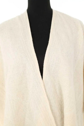 Poncho Maje Ecru en Laine