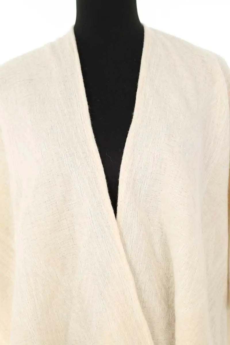 Poncho Maje Ecru en Laine