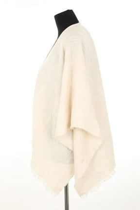 Poncho Maje Ecru en Laine