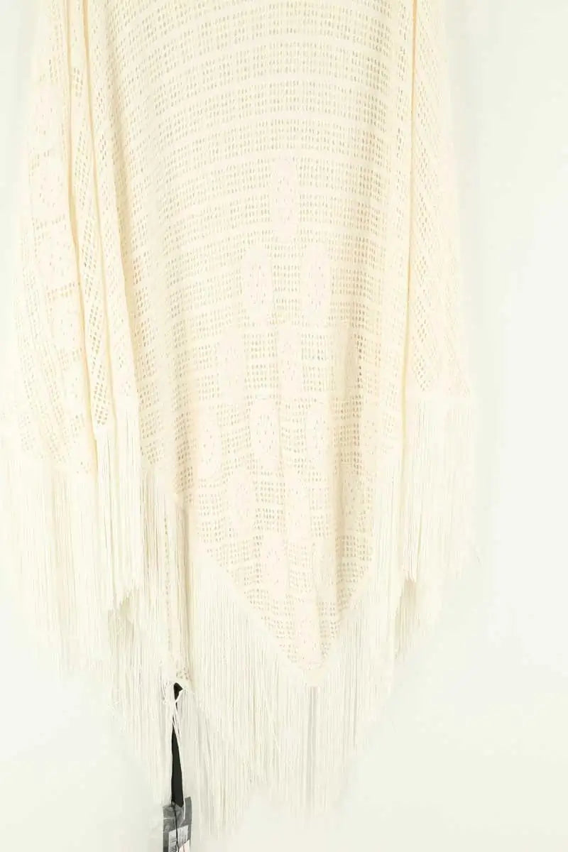 Poncho Pinko Blanc en Viscose