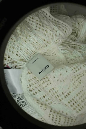 Poncho Pinko Blanc en Viscose
