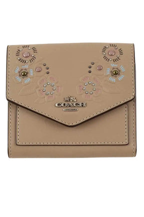Porte-carte Coach Gris en Cuir - Seconde Main
