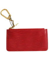Porte-carte Louis Vuitton Rouge en Cuir - Seconde Main
