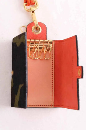 Porte-clé Heimstone Camouflage manda porte clef clapet Marron en Tissu
