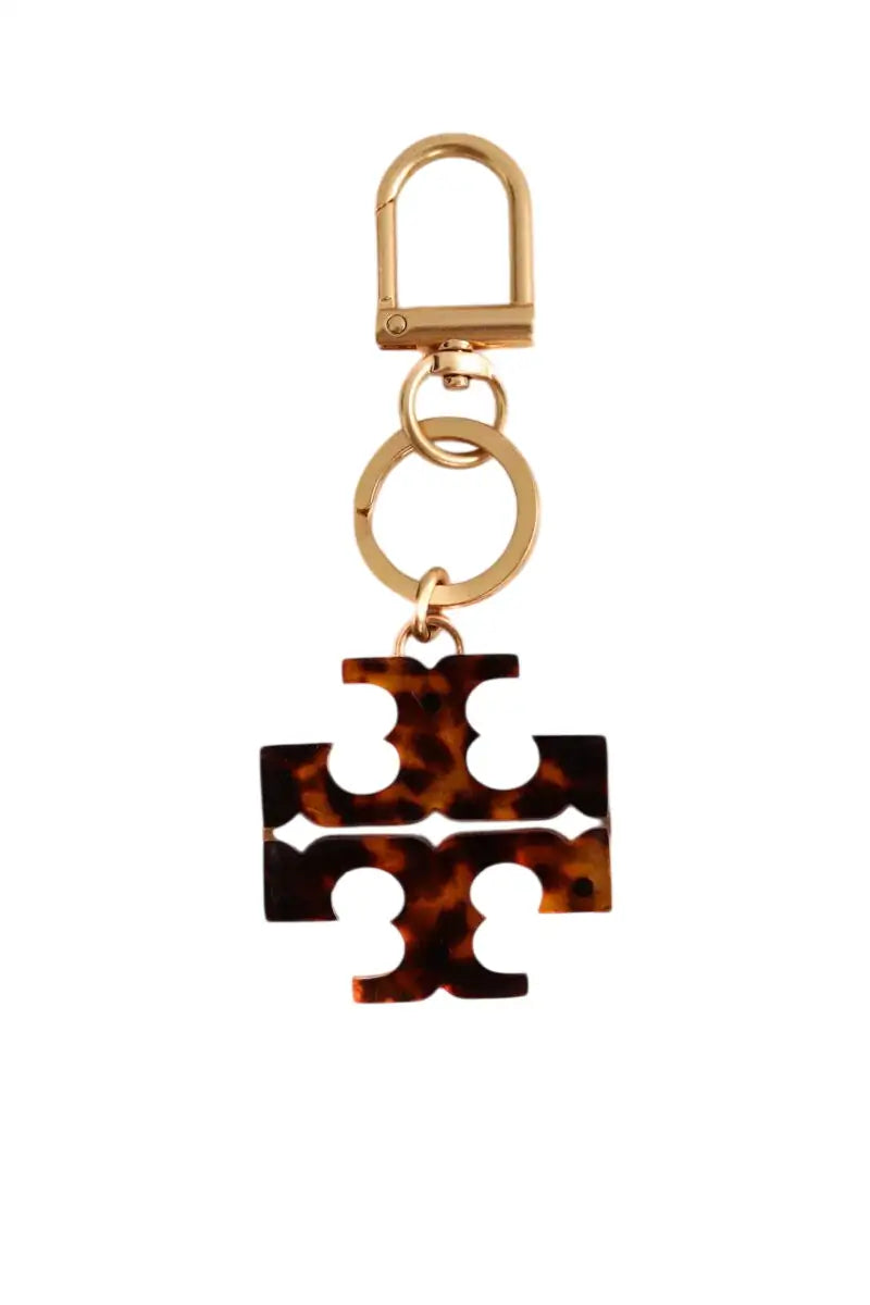 Porte-clé Tory Burch Marron en Synthétique - Seconde Main