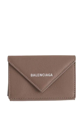 Porte-monnaie Balenciaga Camel en Cuir - Seconde Main