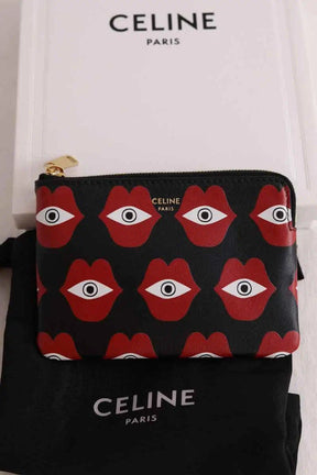 Porte-monnaie Celine Noir en Cuir