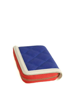 Porte-monnaie Chanel Bleu en Cuir