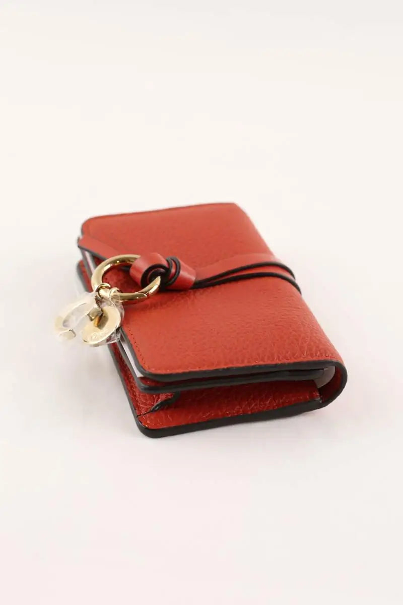 Porte-monnaie Chloé Rouge en Cuir