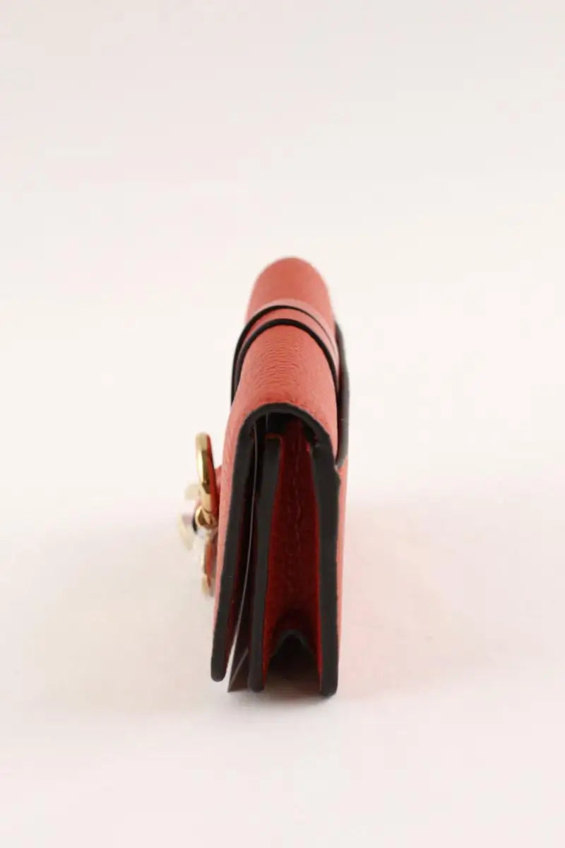Porte-monnaie Chloé Rouge en Cuir