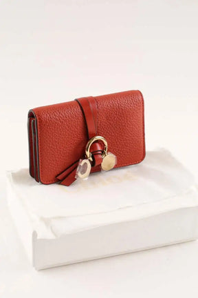 Porte-monnaie Chloé Rouge en Cuir